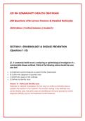 ATI RN Community Health CMS Exam &vert; 200 Questions with Correct Answers & Detailed Rationales &vert; 2026 Edition &vert; Verified Solutions &vert; Graded A&plus;