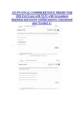 ATI PN FINAL COMPREHENSIVE PREDICTOR &NewLine;2026 Exit Exam with NGN&sol; with Screenshots &NewLine;Questions and correct verified answers&period; Guaranteed &NewLine;pass &sol;Graded A&plus;