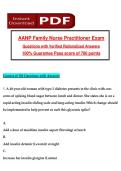 AANP Family Nurse Practitioner &lpar;FNP&rpar; Certification Exam 2025&sol;2026 &ndash; Complete Practice Q&A with 180&plus; Verified Questions & Detailed Rationales &vert; FNP-C Board Review &vert; A&plus; Graded