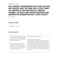 HESI COMPASS COMPREHENSIVE EXIT EXAM 2025&sol;2026 AND PRACTICE EXAM TEST BANK WITH A STUDY GUIDE &vert; ALL VERSIONS OF THE EXAM WITH ALL MODULES&NewLine;COVERED &vert; ACCURATE AND VERIFIED QUESTIONS AND ANSWERS FOR GUARANTEED PASS &vert; LATEST UPDATE&NewLine;