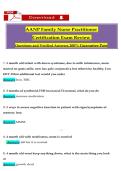 AANP Family Nurse Practitioner &lpar;FNP&rpar; Certification Exam 2025&sol;2026 &ndash; Complete Test Bank with 500&plus; Practice Questions & Verified Answers &vert; AANP FNP-C Board Review &vert; A&plus; Graded