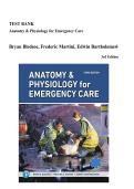 Anatomy & Physiology for Emergency Care&comma; 3rd Edition Test Bank &vert; Complete Chapters Questions & Answers