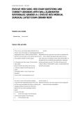 EVOLVE MED SURG HESI EXAM QUESTIONS AND CORRECT ANSWERS WITH WELL-ELABORATED RATIONALES&sol; GRADED A&plus;&vert; EVOLVE HESI MEDICAL SURGICAL LATEST EXAM &lpar;BRAND NEW