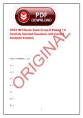APEX NIH Stroke Scale &lpar;NIHSS&rpar; Group B Patients 1&ndash;6 Carefully Selected Practice Questions with Correct Analyzed Answers &vert; Certification Study Guide