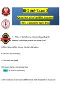 BIO 669 Exam 2 &ndash; Complete Q&A with Verified Answers &lpar;2025&sol;2026 Updated&rpar; &vert; Cardiovascular & Endocrine Pathophysiology &vert; NKU Advanced Biology &vert; A&plus; Graded