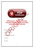 APEX NIH Stroke Scale &lpar;NIHSS&rpar; Bundled Practice Questions with Correct Answers 2026&ndash;2027 &vert; Comprehensive Certification Study Guide