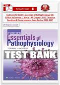 Porth&rsquo;s Essentials of Pathophysiology 5th Edition Test Bank by Tommie L&period; Norris &vert; All Chapters 1&ndash;52 &vert; Practice Questions & Comprehensive Exam Review 2026&ndash;2027