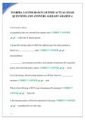 FLORIDA 2-15 INSURANCE LICENSE ACTUAL EXAM QUESTIONS AND ANSWERS ALREADY GRADED A&period;pdf&NewLine;&NewLine;