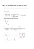 CHEM 232 SP13 Exam 1 with 100&percnt; Correct Answers