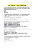ATI Practice Exam Test B 2026 &vert; Questions&comma; Answers & Prep Guide