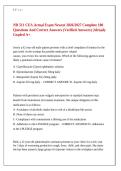 NR 511 CEA Questions&comma; Answers and Rationales 2027