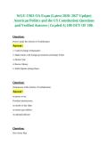 WGU C963 American Politics and the US Constitution OA Questions and Answers 2027