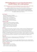 CWB Welding Inspector Level 3 Exam 2026 Package Deal