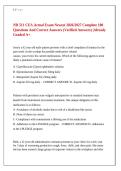 NR 511 CEA Questions&comma; Answers and Rationales 2027