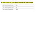 Pro Tools 101 Exam 2024 ACTUAL UPDATED QUESTIONS AND CORRECT ANSWERS 