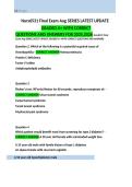 NURS 6531 Final Exam Aug Series Questions and Answers 2027