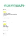 WGU C963 American Politics and the US Constitution OA Questions and Answers 2027