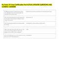 Pro Tools 101 User Certification Test ACTUAL UPDATED QUESTIONS AND &NewLine;CORRECT ANSWERS 
