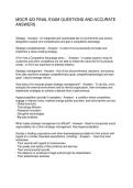 MGCR 423 FINAL EXAM QUESTIONS AND ACCURATE ANSWERS