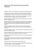 MGCR 423 FINAL QUESTIONS AND ACCURATE ANSWERS