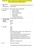 APA Format - Basic Foundations Test 3 With All Correct & 100&percnt; Verified Answers &vert;Latest Update &vert;Already Graded A&plus;