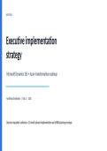 WGU E006 Digital Transformation in the Enterprise Task 2 &ndash; Executive Implementation Strategy PowerPoint &vert; 2026 Update with complete solutions&period;