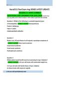NURS 6531 Final Exam Aug Series Questions and Answers 2027&NewLine;