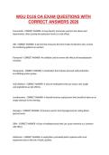 WGU D116 OA Exam Questions and Answers 2027