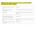POS2041 American National Government Final Exam ACTUAL UPDATED &NewLine;QUESTIONS AND CORRECT ANSWERS 