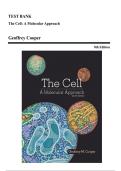 Test Bank The Cell A Molecular Approach&comma; 8th Edition