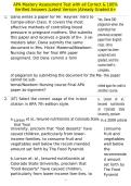 APA Mastery Assessment Test with all Correct & 100&percnt; Verified Answers &vert;Latest Version &vert;Already Graded A&plus;