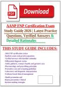 AANP FNP Certification Exam Questions&comma; Answers and Rationales 2027&NewLine;