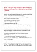 NR 511 CEA Questions&comma; Answers and Rationales 2027