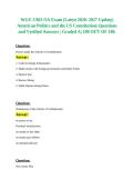 WGU C963 American Politics and the US Constitution OA Questions and Answers 2027