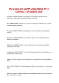 WGU D116 OA Exam Questions and Answers 2027
