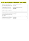 PNR 100 - Midterm ACTUAL UPDATED QUESTIONS AND CORRECT ANSWERS 