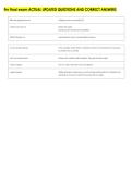Pnr final exam ACTUAL UPDATED QUESTIONS AND CORRECT ANSWERS