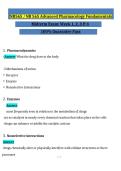 NR 565 Advanced Pharmacology Fundamentals Midterm Questions&comma; Answers and Rationales 2027