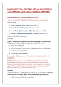 Rasmussen College MDC 2 Exam 1 Questions and Answers &lpar;2026 &sol; 2027&rpar; &lpar;Verified Answers&rpar;