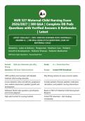 NUR 327 Maternal-Child Nursing Exam 2026&sol;2027 &vert; 300 Q&A with Verified Answers & Rationales &vert; Graded A&plus; &vert; OB & Peds