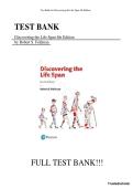 Discovering the Life Span&comma; 4th Edition Test Bank &vert; Robert S&period; Feldman &vert; Complete Test Bank for Human Growth & Lifespan Development