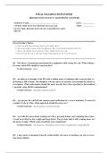 HESI RN EXIT V1 EXAM 2026  140&plus; COMPLETE EXAM QUESTIONS AND ANSWERS 100&percnt; VERIFIED A&plus; GRADE ASSURED&excl;&excl;&excl;&excl;&excl; NEW LATEST UPDATE&excl;&excl;&excl;&excl;