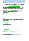 NURS 6531 Final Exam Aug Series Questions and Answers 2027