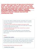 ACCT 2000 LSU TEST BANK FINAL EXAM 2026&sol;2027 AND HIGH YIELD PRACTICE QUESTIONS COMPLETE ACCURATE EXAM 