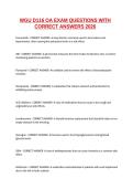 WGU D116 OA Exam Questions and Answers 2027&NewLine;