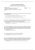 NUR 6550 ACUTE CARE NP EXAM 2026  COMPLETE EXAM QUESTIONS AND ANSWERS 100&percnt; VERIFIED A&plus; GRADE ASSURED&excl;&excl;&excl;&excl;&excl; NEW LATEST UPDATE&excl;&excl;&excl;&excl;