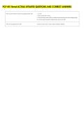 PGY 451 Renal ACTUAL UPDATED QUESTIONS AND CORRECT ANSWERS 