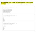 PGY 300 RENAL EXAM ACTUAL UPDATED QUESTIONS AND CORRECT &NewLine;ANSWERS 
