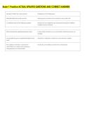 Exam 1 Practice ACTUAL UPDATED QUESTIONS AND CORRECT ANSWERS
