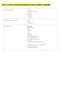 PFCCS ACTUAL UPDATED QUESTIONS AND CORRECT ANSWERS 